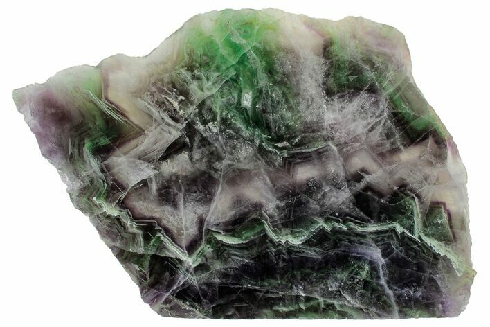 Colorful, Polished Fluorite Slab - China #297621